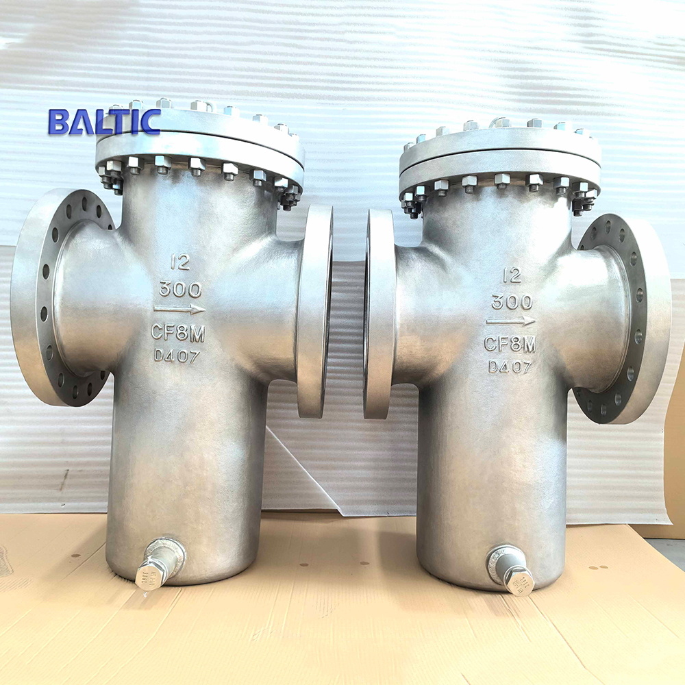 ASTM A351 CF8M Strainers, ASME B16.34, SS, 12 IN, 300 LB, RF