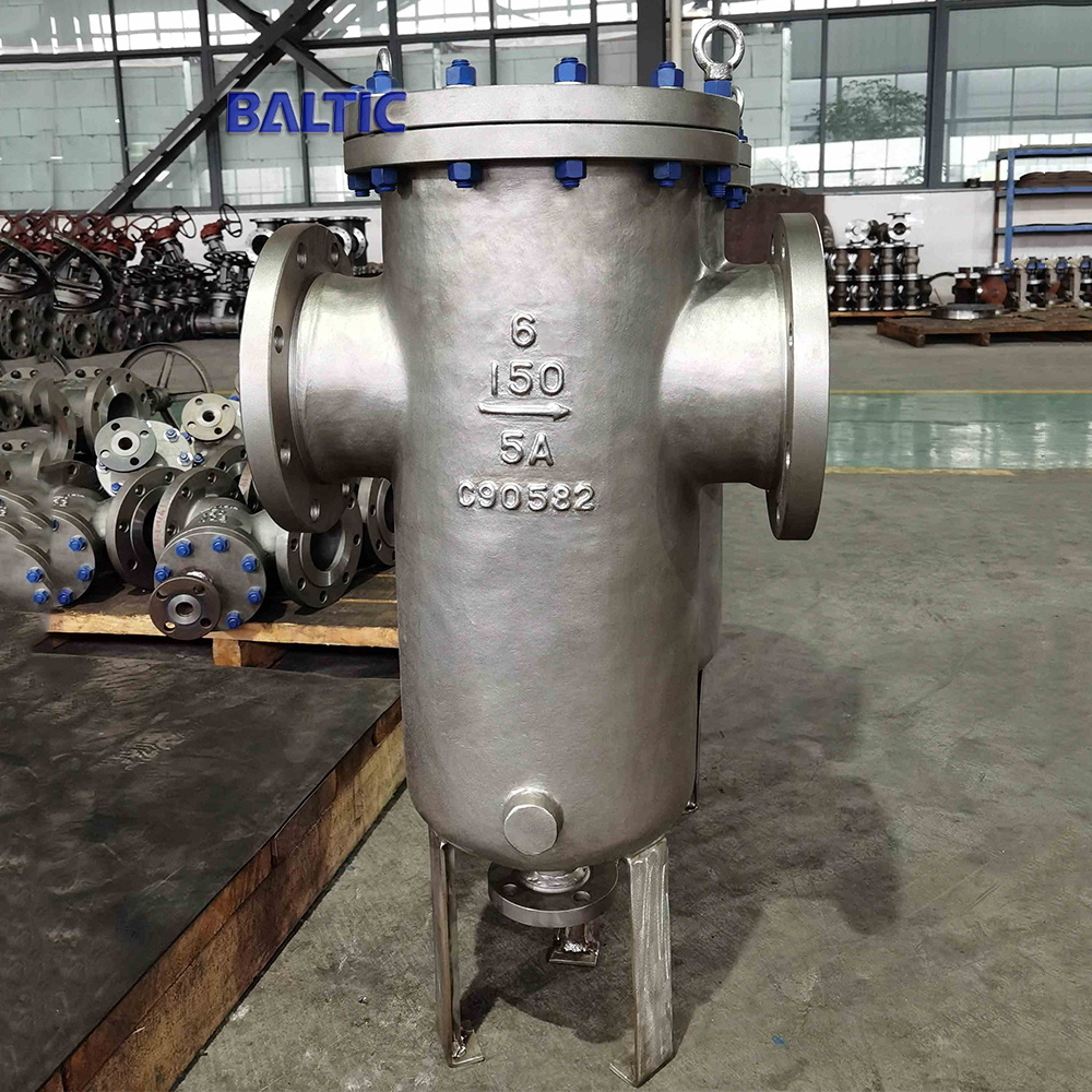 ASTM A890 5A Basket Strainer, ASME B16.34, 6 IN, CL150, RF