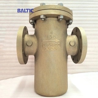 ASME B16.34 Basket Strainer, ASTM B148 C95800, 4 IN, 150 LB