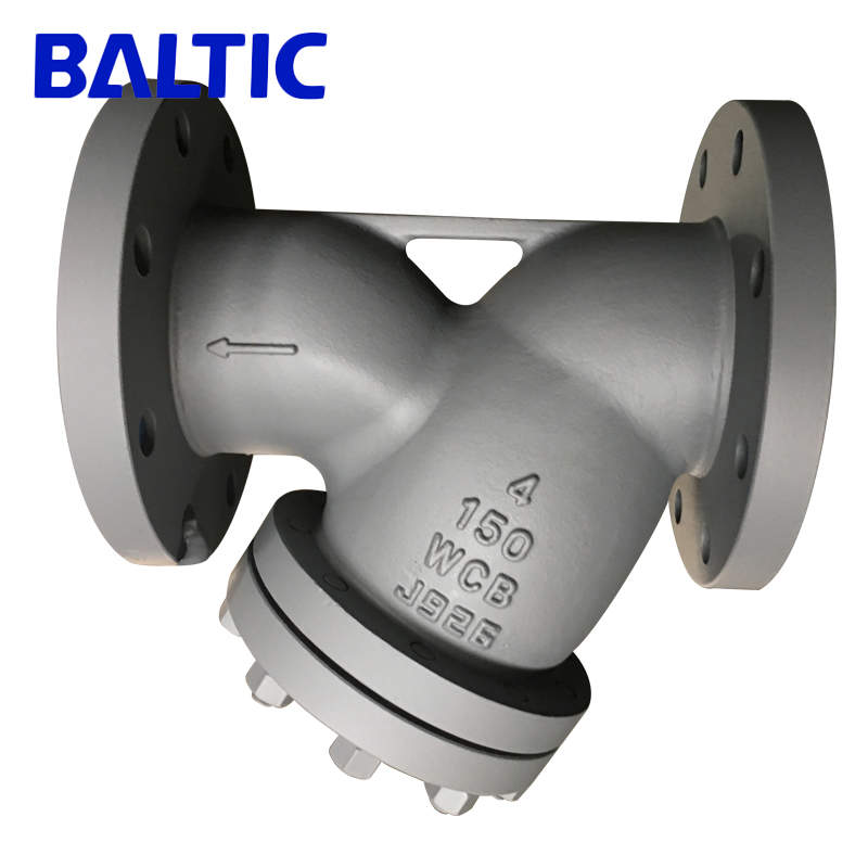 ASME B16.34 Y Strainer, ASTM A216 WCB, 4 Inch, 150 LB, RF Flanged