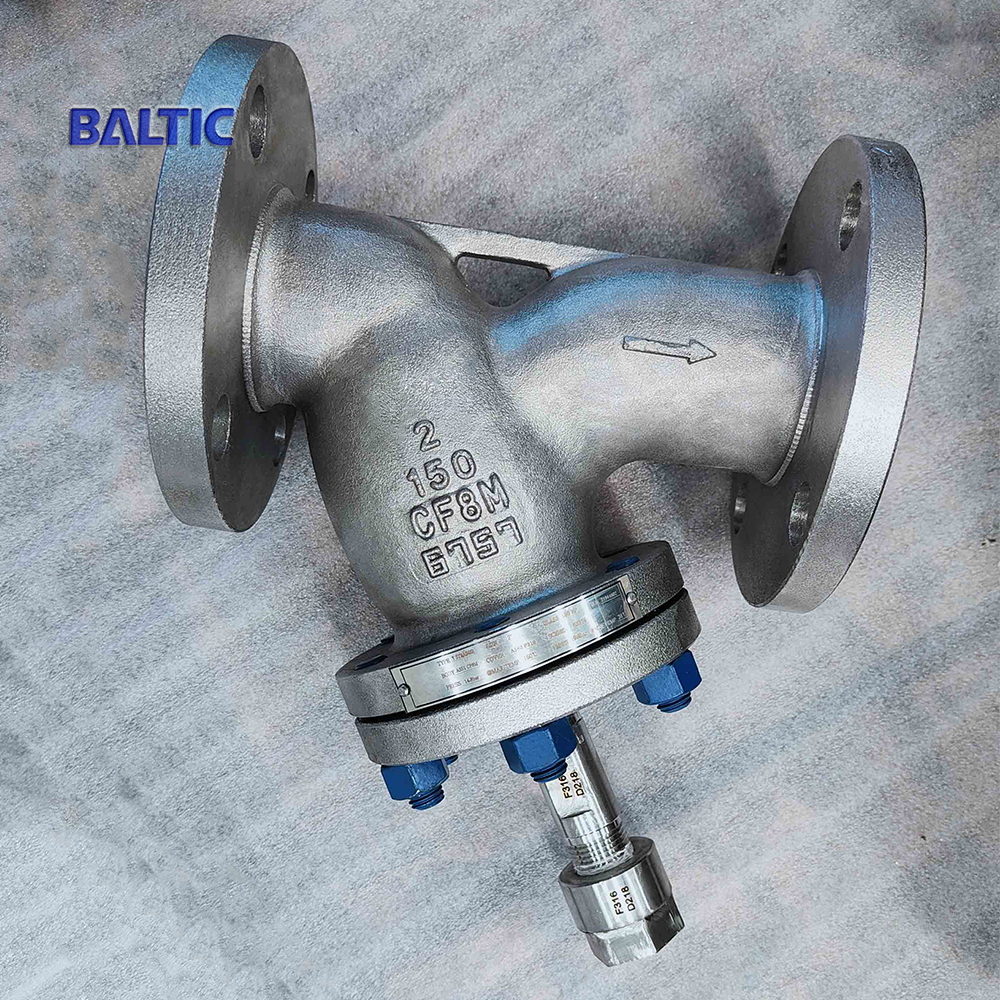 ASME B16.34 Y Strainer, ASTM A351 CF8M, 2 Inch, CL150 LB, RF