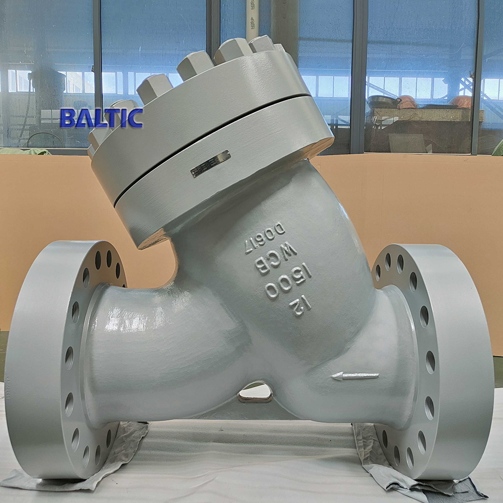 ASTM A216 WCB Y Strainer, 12 Inch, 1500 LB, RTJ Flanged