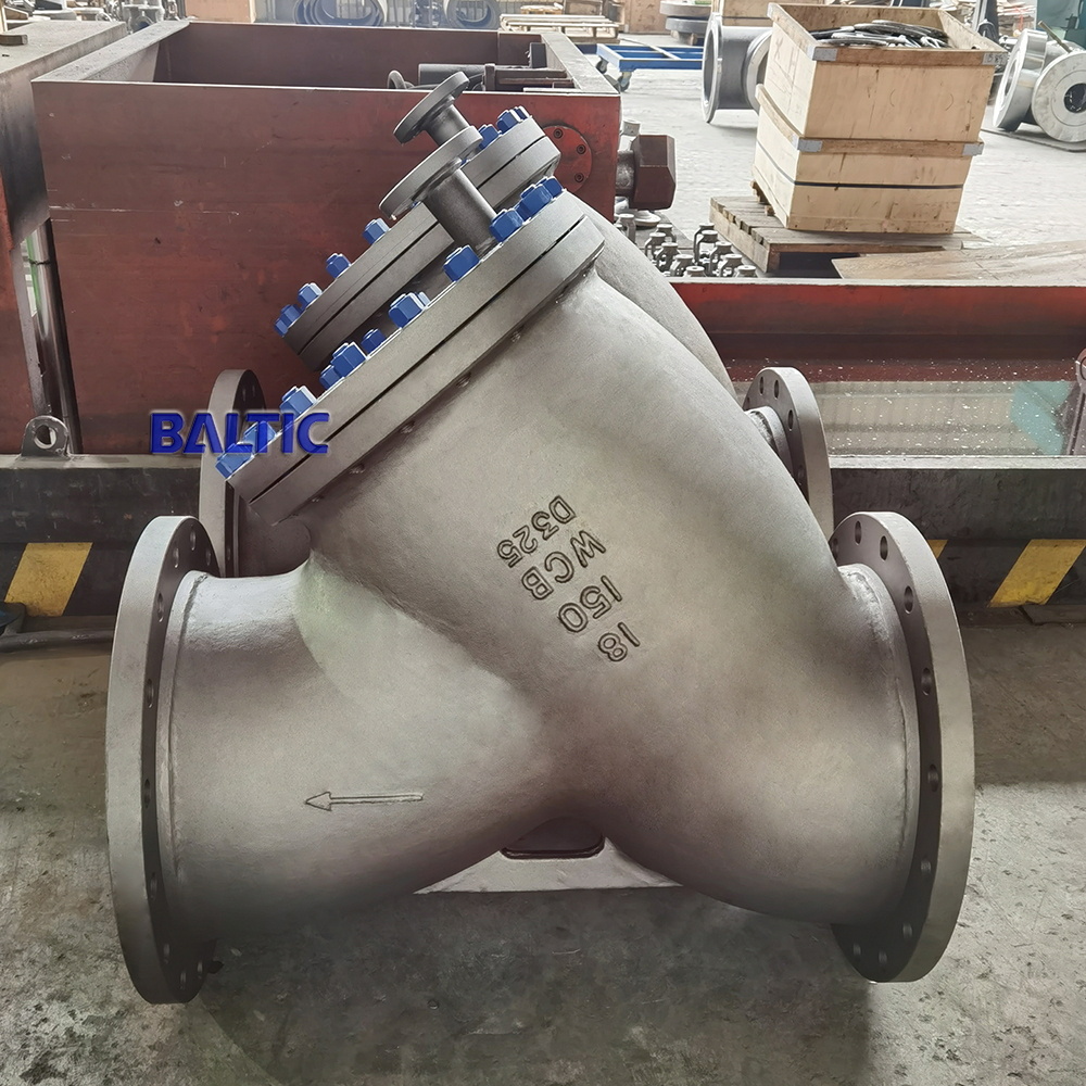 Carbon Steel Y-type Strainer, ASME B16.34, WCB, 18 IN, CL150