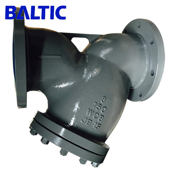 Cast Carbon Steel Y Strainer, ASTM A216 WCB, 8 Inch, Class 150 LB