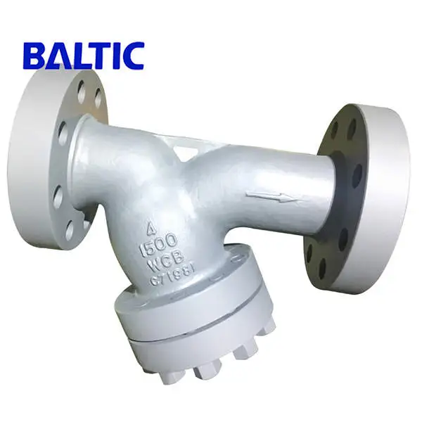 Class 1500 Y Strainer, ASTM A216 WCB, 4 Inch, ASME B16.34, RTJ End