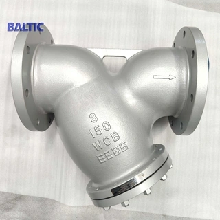 ASTM A216 WCB Y Strainer, ASME B16.34, 8 IN, 150 LB, Flanged
