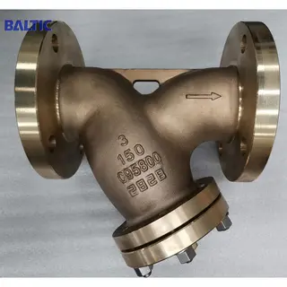 ASME B16.34 Y Strainer, 3 Inch, 150 LB, ASTM B148 C95800, RF