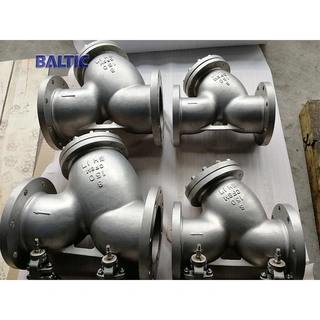 ASTM A351 CF8M Y Pipe Filter, Stainless Steel, 8 Inches, FF