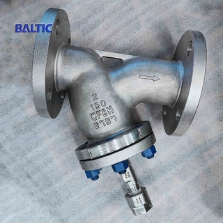 ASME B16.34 Y Strainer, ASTM A351 CF8M, 2 Inch, CL150 LB, RF