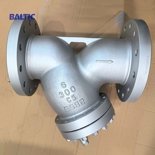 ASTM A217 C5 Y Strainer, ASME B16.34, 6 Inch, CL300 LB, RF