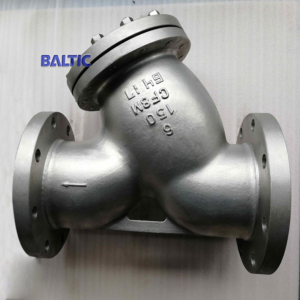 Stainless Steel Y Type Filter, ASME B16.34, CF8M, 6 IN, CL150
