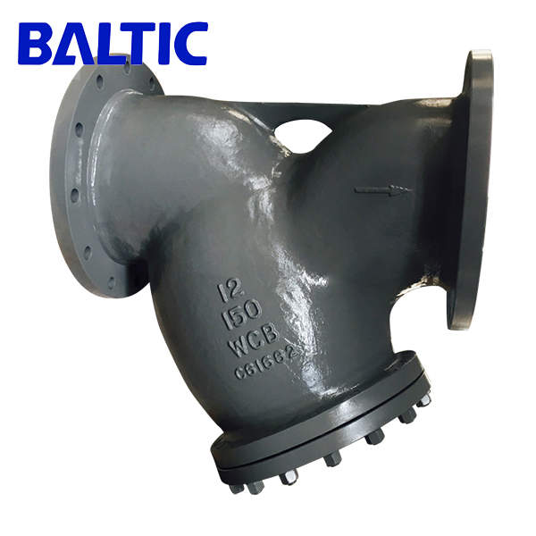 Y Style Strainer, ASTM A216 WCB, 12 Inch, 150 LB, ASME B16.34, RF