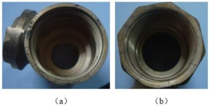 The surface crack of the forging after the stress relief annealing ammonia fumigation test The surface crack of the forging after the stress relief annealing ammonia fumigation test