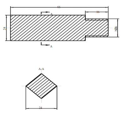 Drawing for handle Drawing for handle