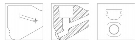 Schematic of Bypass Channel, Pressure Relief Hole, and Lace Valve Core