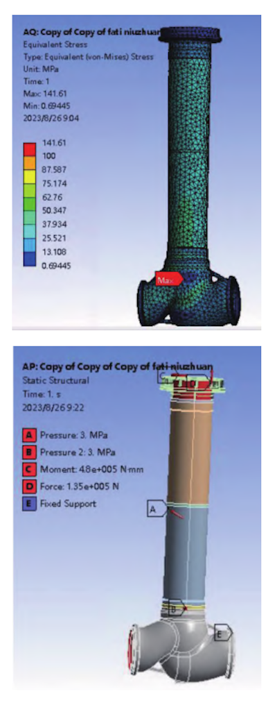 Temperature load setting and load setting for valve body force calculation