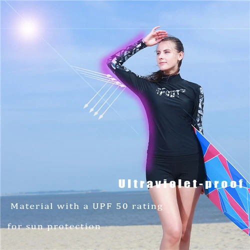 Long sleeve women's rash guard