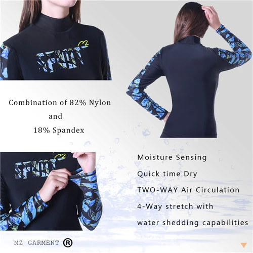 Long sleeve women's rash guard