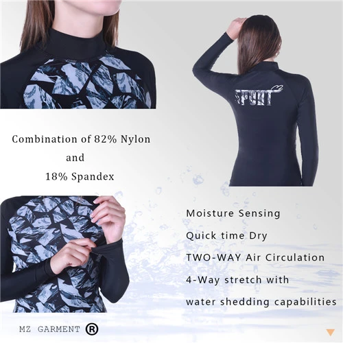 Long sleeve women's rash guard