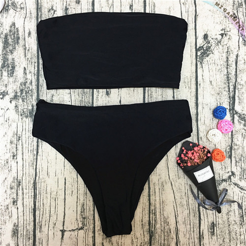 Plain Bandeau Bikini