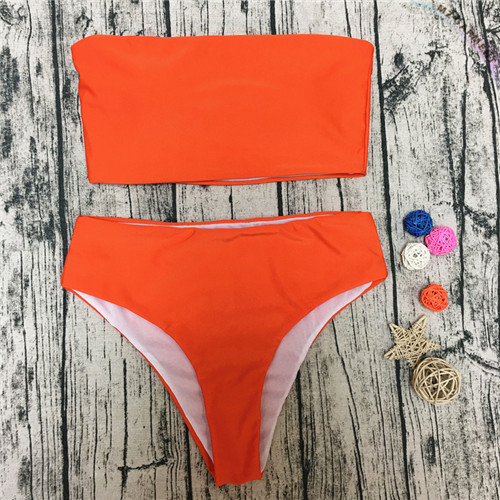 Plain Bandeau Bikini