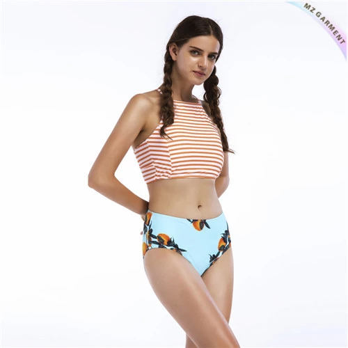 Women's High Neck Halter Bikini