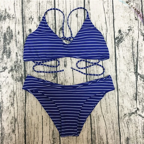 Striped Bikini Set