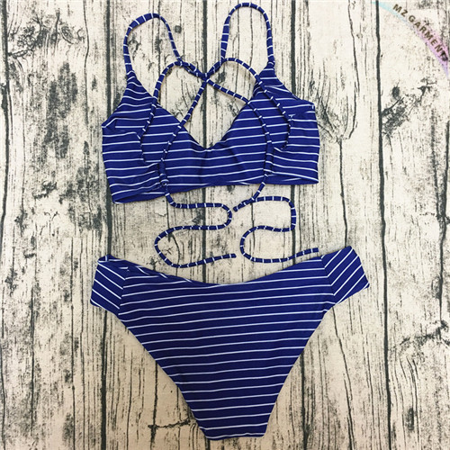 Striped Bikini Set