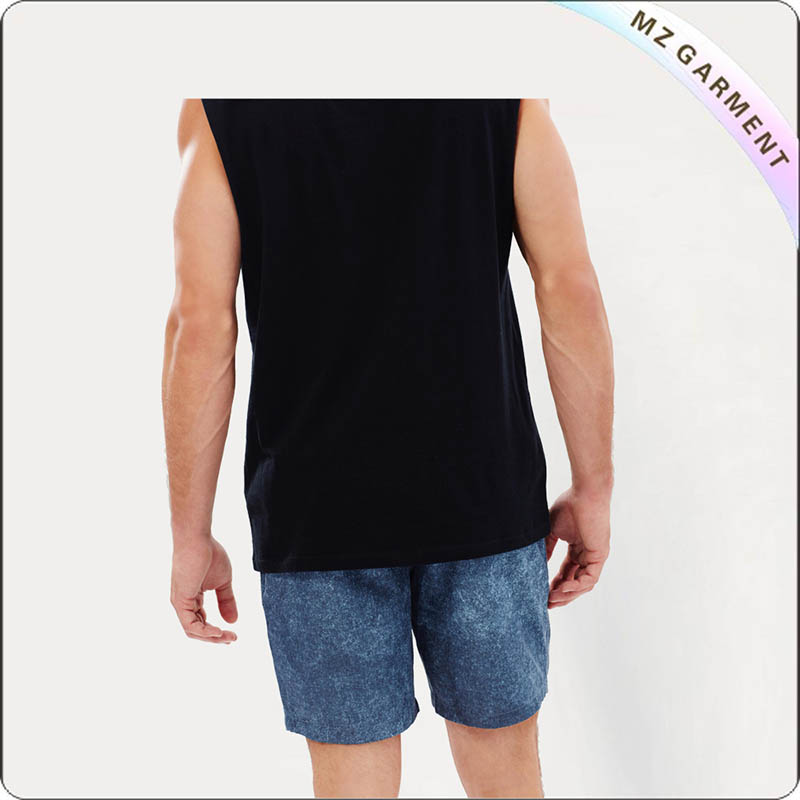 Men Jean Pattern Beach Shorts