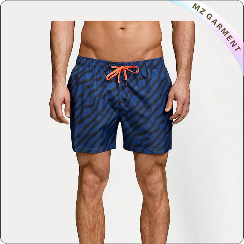 Men Twill Swim Trunks