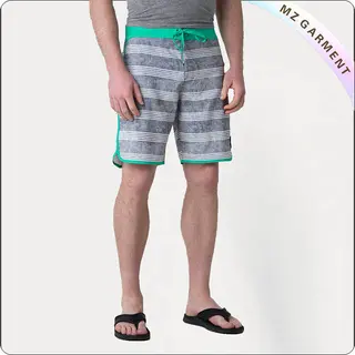 Men Green Edge Board Shorts