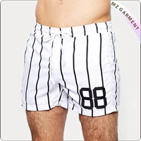 Men Candy Stripe Swim Trunks