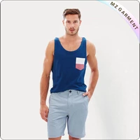 Men Bluish Beach Shorts