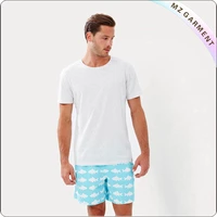 Men Fish Print Trunks