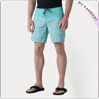 Men Green Mint Bathing Trunks