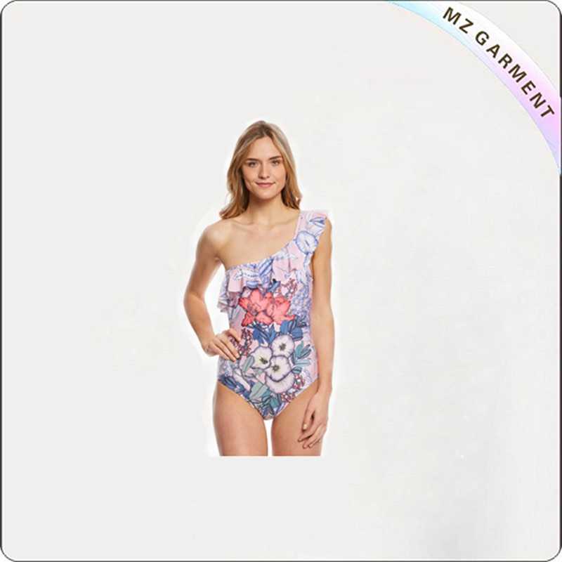 Adult Minipink Tropical One Piece Swimsuit