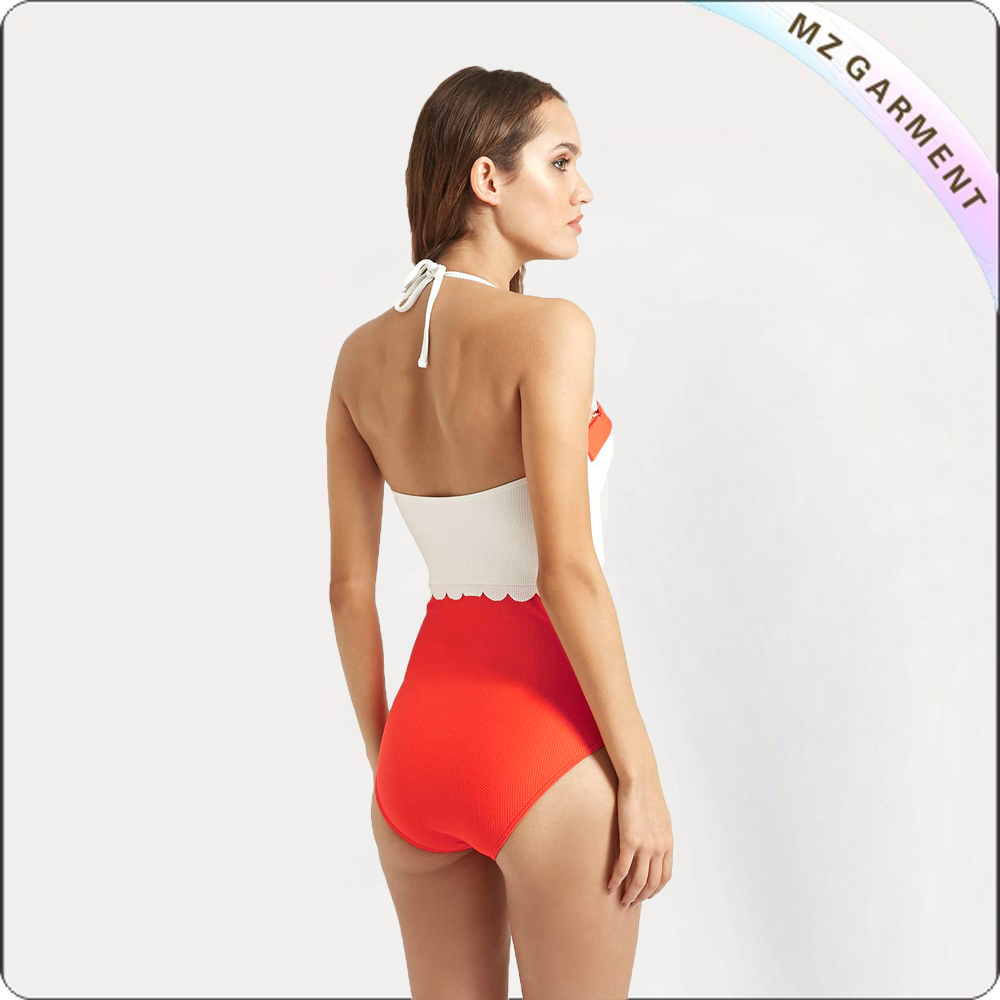 Adult One Piece Halter Swimwear