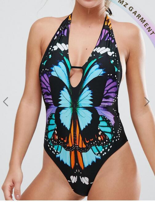 Plunge Front Swimsuit
