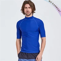 Half Sleeve Rash Guard Shirt, 80% Nylon, 20% Spandex, UPF 50+