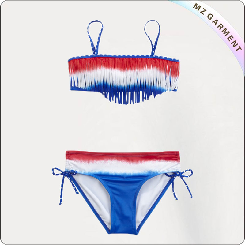 Kids Fringed Bikini Sets