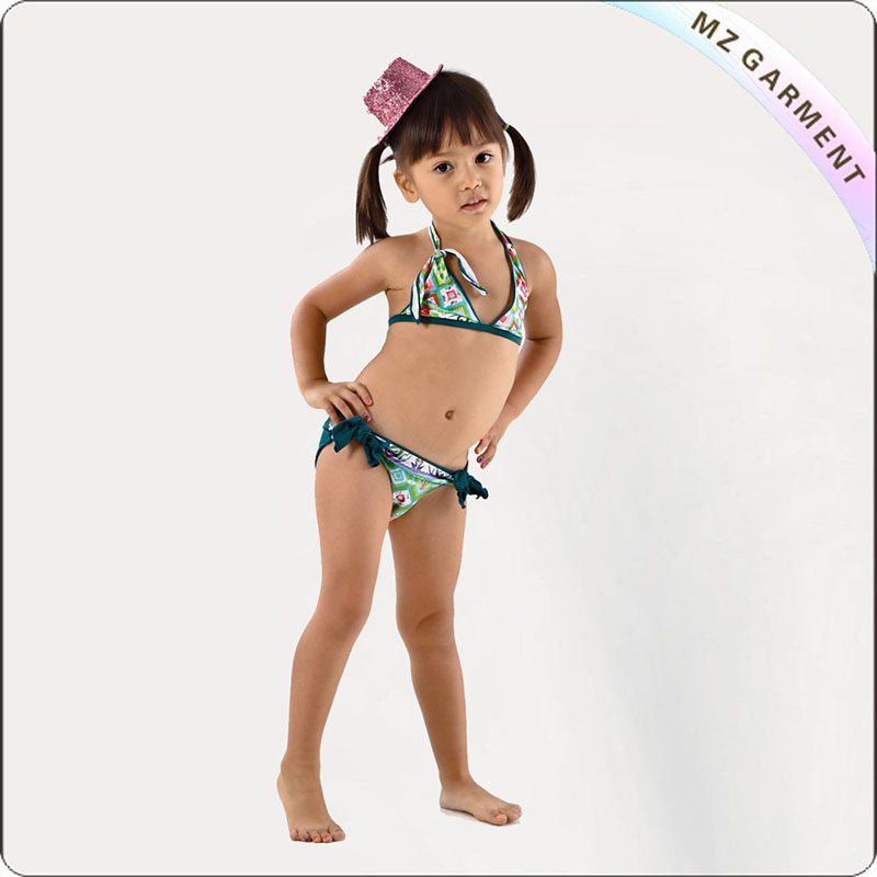 Kids Two Piece Binding Bikini