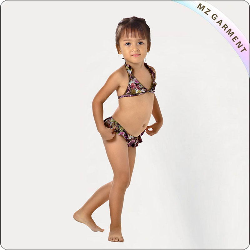 Kids Two Piece Rose Swimwear