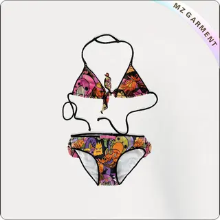 Kids Impressionistic Bikini Suit