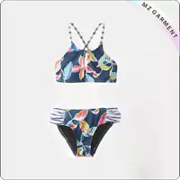 Girl's Tropical Two Piece Bikini