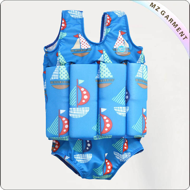 Kids Bluish Floating Swimwear