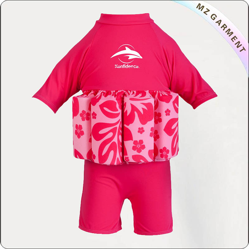 Kids Shocking Pink Flotation Suit