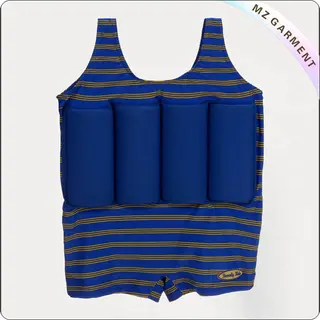 Kids Stripe Buoyant Swim Suit