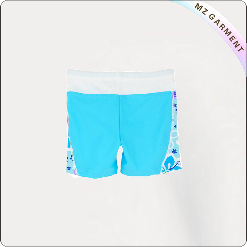 Girl Bluish Swim Shorts
