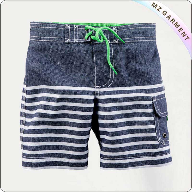 Boy Stripe Board Shorts
