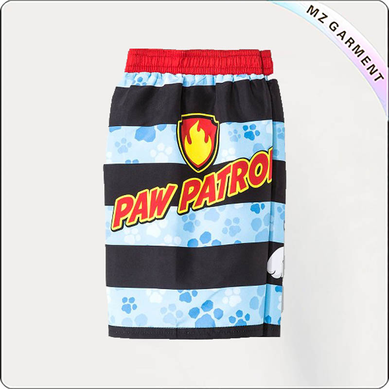 Boy Stripe Swim Trunks
